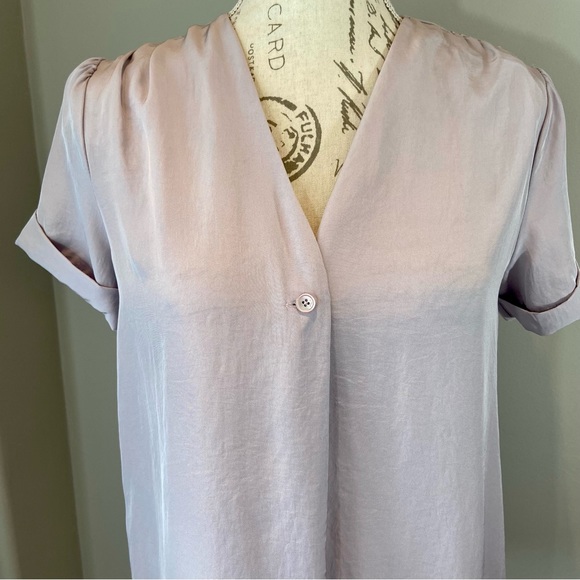 Aritzia Wilfred Nobel Short Sleeve Triacetate Oversized Blouse XS - Picture 5 of 12